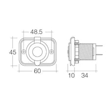 Narva Twin USB Socket Flush Mount White Narva Elec Accessory, Plugs & Sockets 81134BL_4