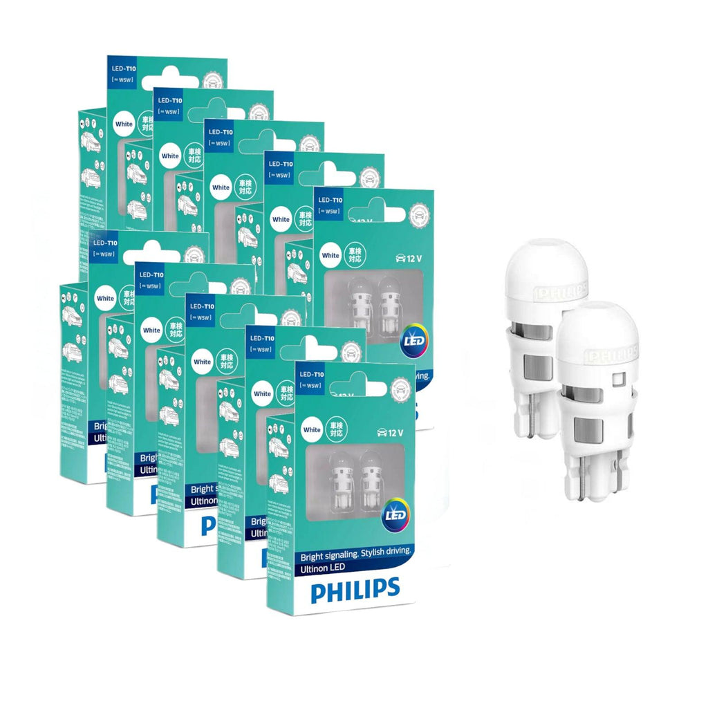 Philips Ultinon T10 LED Globes T-10 LED Bulb Wedge Globe W5W x 10