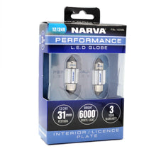 Narva 31mm LED Festoon Globe 12/24V GEN III Pair Narva Globes 18250BL-1