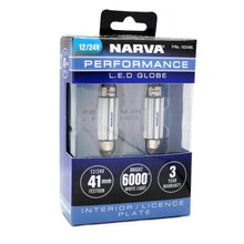 Narva 41mm LED Festoon Globe 12/24V GEN III Pair Narva Globes 18254BL-1