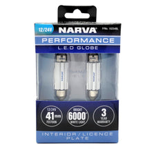 Narva 41mm LED Festoon Globe 12/24V GEN III Pair Narva Globes 18254BL-2