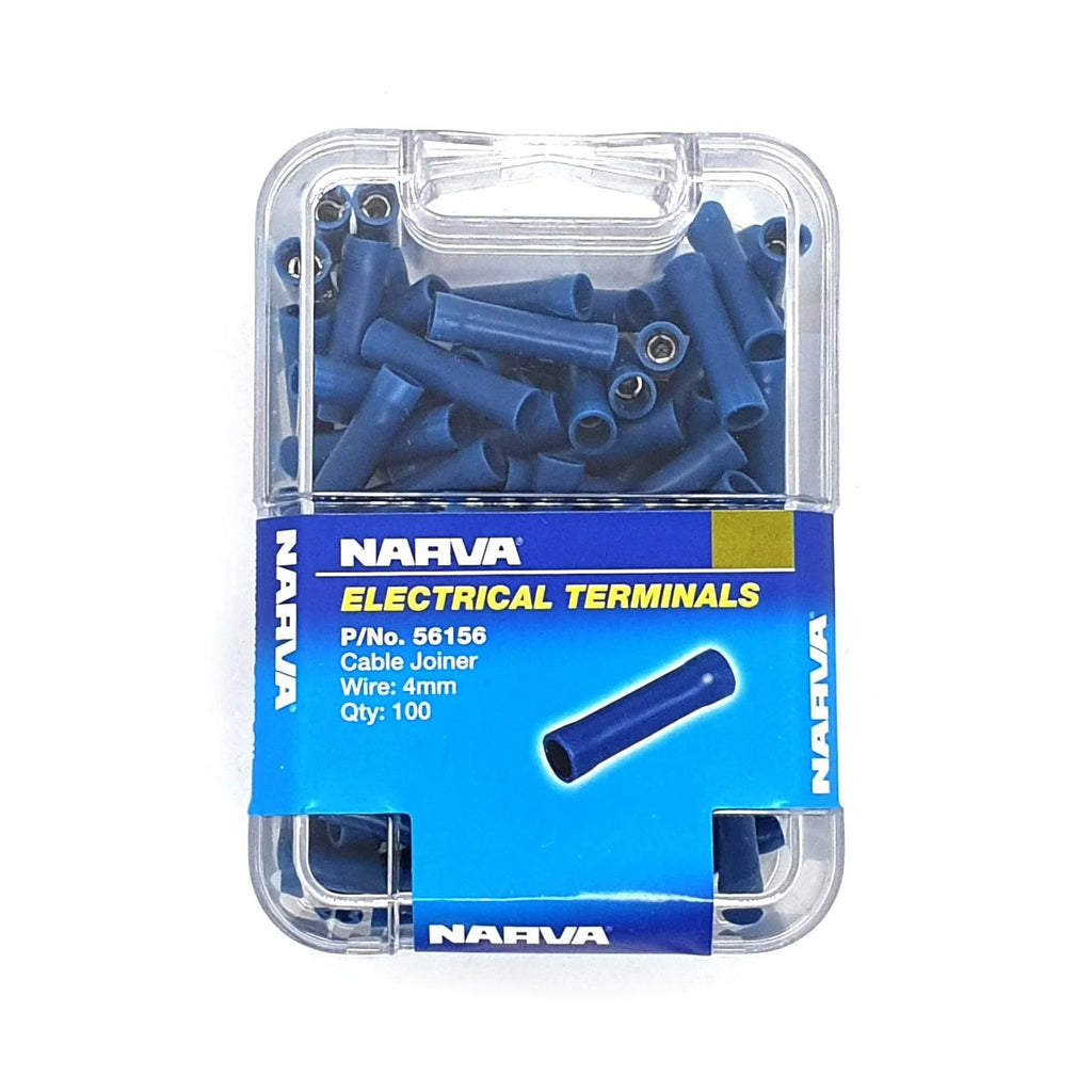 Narva Cable Joiner Blue for 4mm Wire 100 Pack