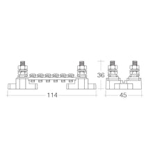 Narva Bus Bar 12 Way Terminal Block Narva Lugs & Connectors 56285BL-3