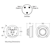Narva Battery Master Switch 4 Position 500A Narva Switches & Relays 61090-4