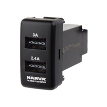 Narva Twin USB Socket fits Toyota Hilux 2005 to 2013 Narva Switches & Relays 63313BL_1_3553698e-97f2-42aa-930b-219c22a081bb