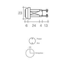 Narva Off/On Ignition Switch 12V with Keys Narva Switches & Relays 64000-5