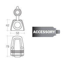 Narva Accessory Socket Surface Mount White Narva Elec Accessory, Plugs & Sockets 81025w-3