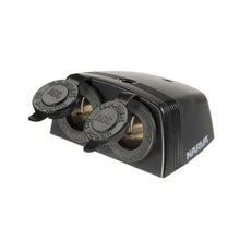 Narva Twin Accessory Socket Surface Mount 12V / 24V Narva Elec Accessory, Plugs & Sockets 81160BL