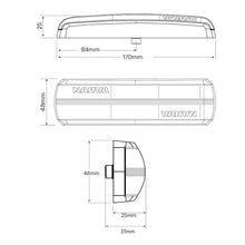 Narva LED Tail Lights Slimline Stop / Tail Indicator and Reverse Pair Narva LED Lights Trailer 93824BL2-5