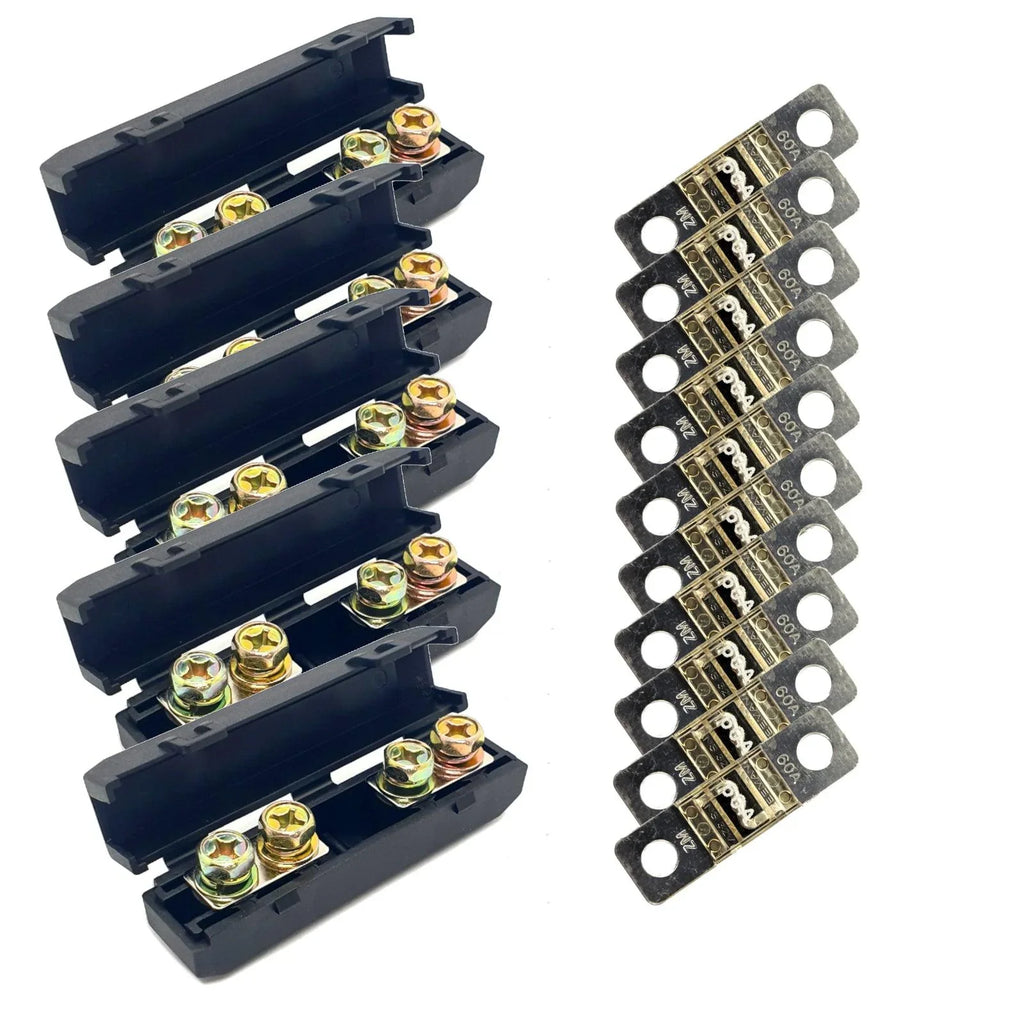 Midi Fuse Kit 60 Amp Fuses with 10 Midis and Five Fuse Holders