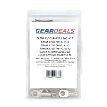 Cable Lug Kit 6 B&S / 6 AWG Lugs with 6mm, 8mm and 10mm Studs IONNIC Lugs & Connectors GD6BSLUGKIT-2