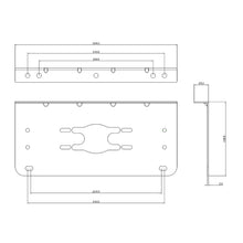 LED Autolamps Multi Fit Right Trailer & UTE Lights Brackets LED Autolamps LED Lights Trailer MFBKT-PAIR-3