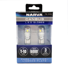 Narva T10 LED Globes T-10 LED Wedge Globe Canbus12V GENIII Narva Globes 18244BL-2