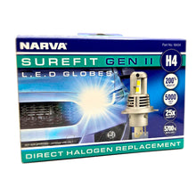 Narva H4 LED Globes Surefit GEN II 12V / 24V Pair Narva Globes 18434-2