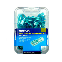 Narva Female Blade Terminal Blue High Heat Double Crimp for 4mm Wire 100 Pack Narva Lugs & Connectors 56143-2