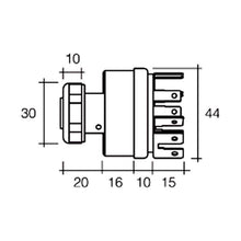 Narva 4 Position Ignition Switch with Spring Return Start Narva Switches & Relays 64026-4