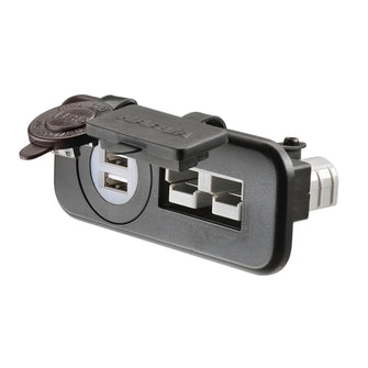 Narva Anderson Plug 50A / Narva Twin USB Sockets with Covers Narva Elec Accessory, Plugs & Sockets 81146BL-1