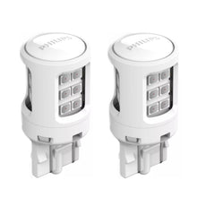 Philips Ultinon LED T20 21/5W LED Stop & Tail Red Philips Globes 11066ULRX2-3