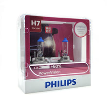 Philips Power Vision + 60% H7 Headlight Globe 12V 55W Philips Globes 12972PWV