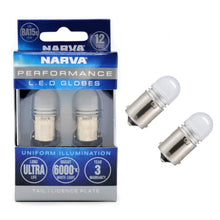 Narva LED Bayonet BA15S Globes Bayonet BA15S Bulb Cool White Pair 12V Narva Globes 18220BL-1