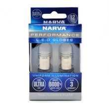 Narva LED Bayonet BA15S Globes Bayonet BA15S Bulb Cool White Pair 12V Narva Globes 18220BL-2