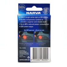 Narva LED Bayonet BA15S Globes Bayonet BA15S Bulb Cool White Pair 12V Narva Globes 18220BL-3
