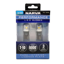 Narva T10 LED Globes White T-10 LED Wedge Globe 12V/24V GENIII Narva Globes 18242-2