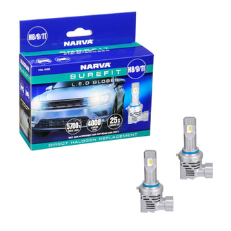 Narva LED Surefit Globes for H8/H9/H11 LED Headlight Kit Narva Globes 18428_1