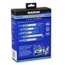 Narva H7 LED Headlight Globes Performance Kit GEN III 12/24V with T10 LED's Narva Globes 18447-3
