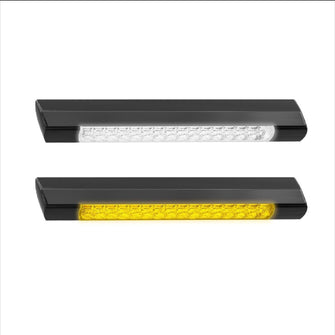 LED Autolamps LED White / Amber Awning Light Dual Switching LED Autolamps RV Interior & Exterior Lighting 23285BLKB-1