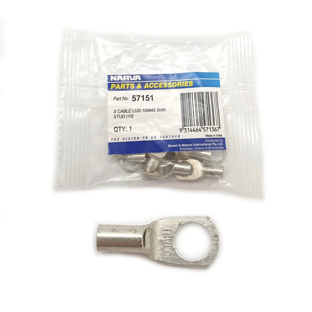 thumbnail image 2 of Narva 00 AWG / 70mm² Cable Lugs - Fits 8mm Stud - Bolt Down Type - Pack Of 10 (57170) 2 of 3