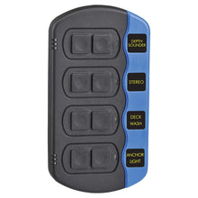 Narva Marine Waterproof Switch Panel 4 Switch with Labels 12/24V Narva Switches & Relays 63198BL-2