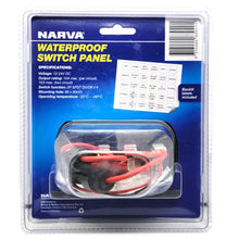 Narva Marine Waterproof Switch Panel 4 Switch with Labels 12/24V Narva Switches & Relays 63198BL-4
