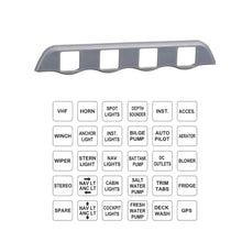 Narva Marine Waterproof Switch Panel 4 Switch with Labels 12/24V Narva Switches & Relays 63198BL-5