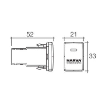Narva AUX Lights Switch Fits Toyota Landcruiser Hilux Prado Landcruiser Models Narva Switches & Relays 63306BL_5