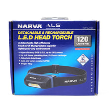 Narva LED Headlamp COB LED Rechargeable & Weatherproof Narva Work Lights & Torches 71424-2