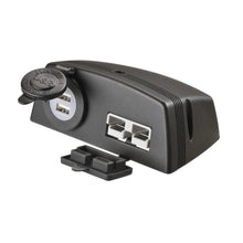 Narva Twin USB Socket and 50A Anderson Plug Surface Mount with Covers Narva Elec Accessory, Plugs & Sockets 81167BL