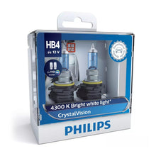 Philips HB4 Crystal Vision Globes 12V with Bonus T10 LED Pair Philips Globes 9006CVSL-1