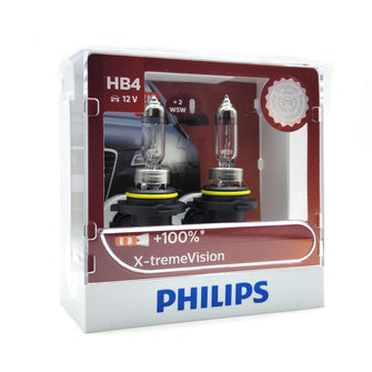 Philips HB4 X-Treme Vision Globes +100% HB4 Bulbs Pair Philips Globes 9006XVSM