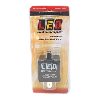 LED Autolamps Adjustable Flasher Relay 3 Pin LED Autolamps Fuse FLR-01_1