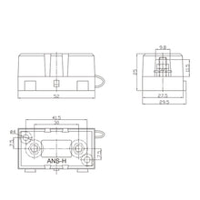 Midi Fuse Holder Bolt Down Single Midi Fuse Holder Suits Midi Fuses & ANS Fuses Pair Gear Deals Fuse GD11-2_5